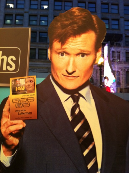 Conan obrien loves dying to do letterman